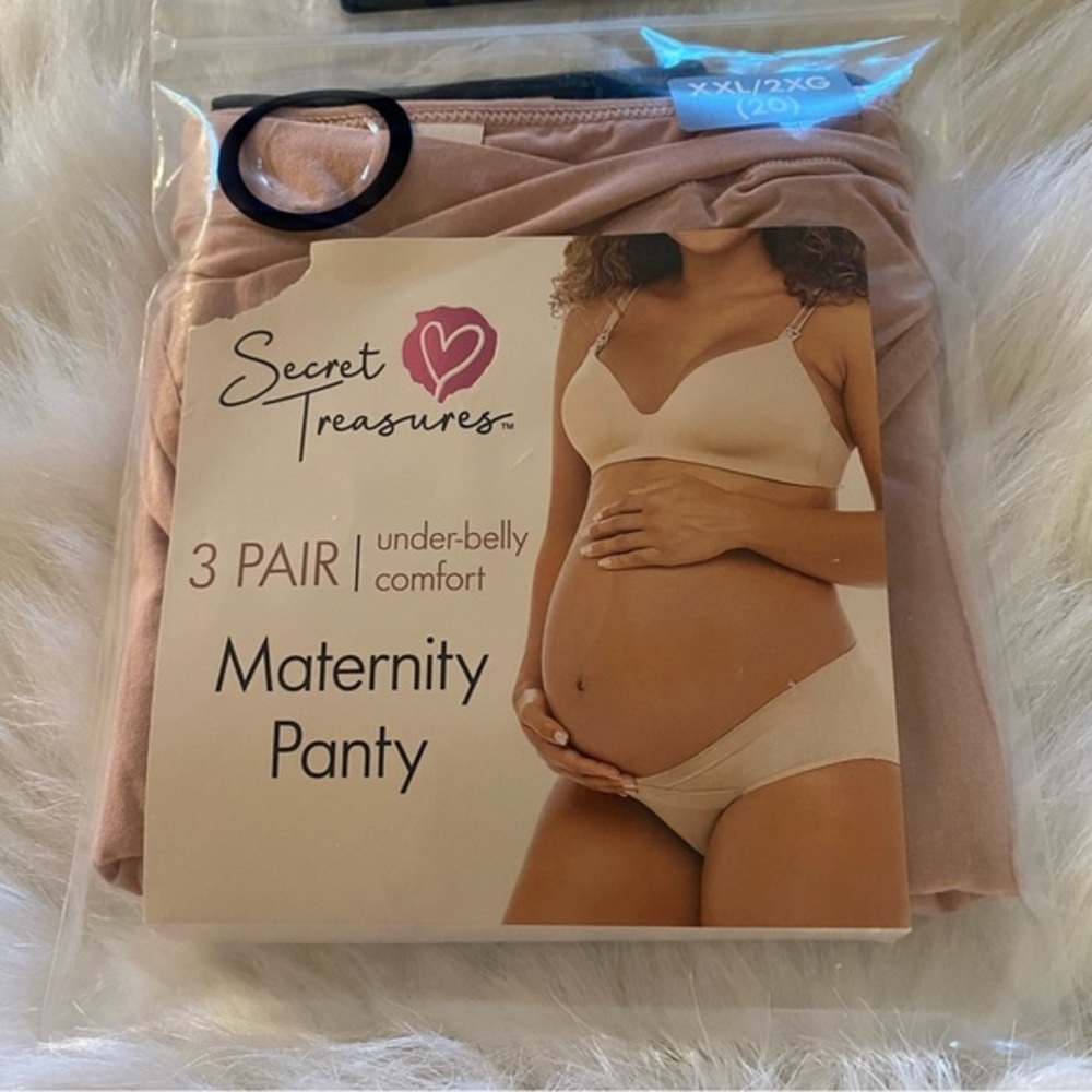 NWT Maternity Panty Package Of 3 Under-Belly Comfort‎ Size XXL  (20)
